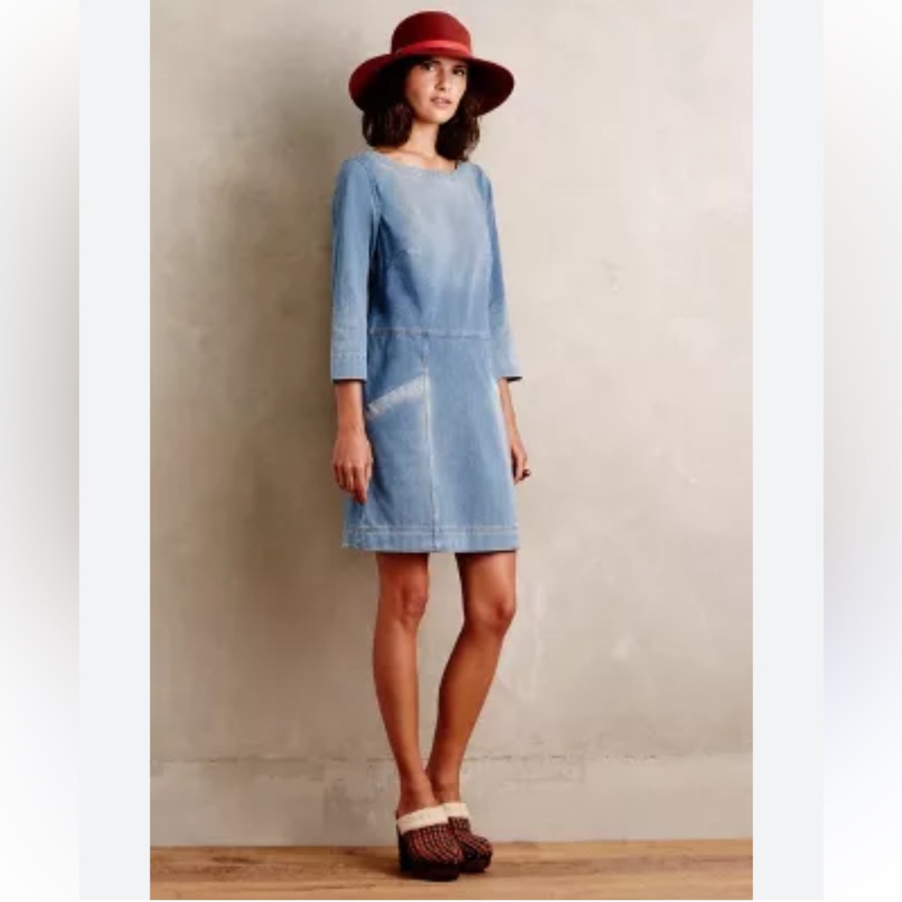 Ag Adriano Goldschmied Denimknit Coccoon‎ Casual Shift Dress C22